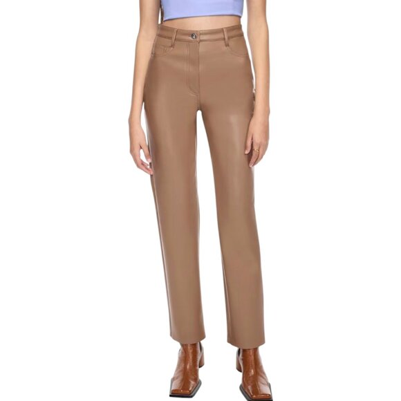 Aritzia WIlfred Melina High-waisted Vegan Leather Pants - Picture 1 of 8